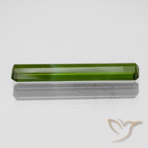 Tourmaline Gemstone in 19.1 x 3.4 mm Size for Sale, Tourmaline Stone in Dark Green Color