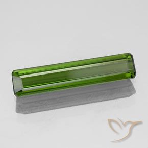 1.43 ct Green Tourmaline Stone, Natural Tourmaline in Octagon Facet Shape for Sale