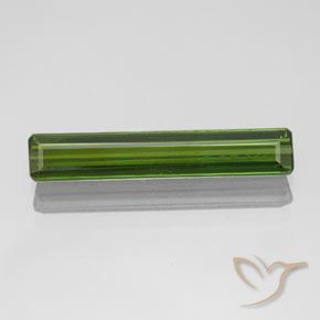 1.70ct Natural Forest Green Tourmaline, Emerald Cut, VVS