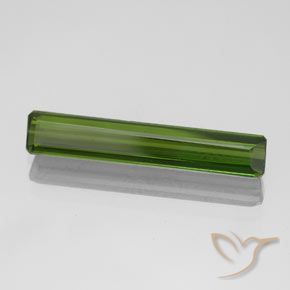1.70 ct Green Tourmaline Stone, Natural Tourmaline in Octagon Facet Shape for Sale