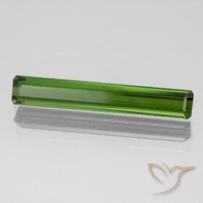1.59 ct Green Tourmaline Stone, Natural Tourmaline in Octagon Facet Shape for Sale