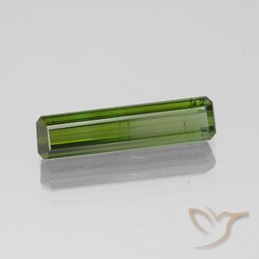 1.45 ct Green Tourmaline Stone, Natural Tourmaline in Octagon Facet Shape for Sale