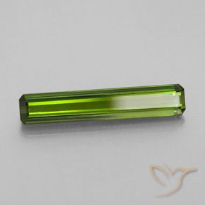 1.62 ct Green Tourmaline Stone, Natural Tourmaline in Octagon Facet Shape for Sale