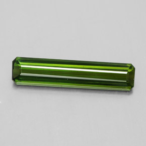 1.84 ct Green Tourmaline Gemstone, Tourmaline Gem in Octagon Facet Shape for Sale.