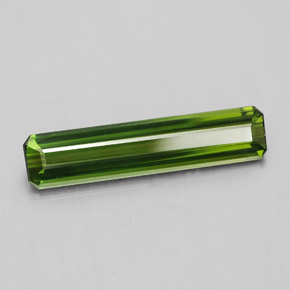 1.84 ct Green Tourmaline Stone, Natural Tourmaline in Octagon Facet Shape for Sale