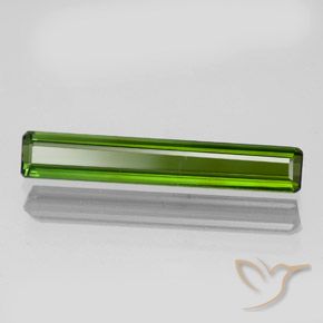 1.44 ct Green Tourmaline Stone, Natural Tourmaline in Octagon Facet Shape for Sale