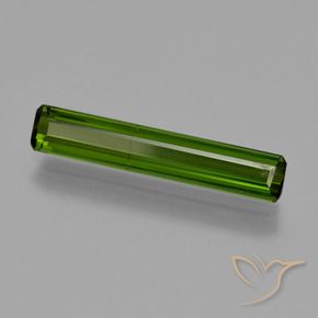 1.66 ct Green Tourmaline Stone, Natural Tourmaline in Octagon Facet Shape for Sale