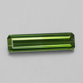 1.27 ct Green Tourmaline Gemstone, Tourmaline Gem in Octagon Facet Shape for Sale.
