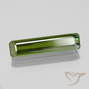 1.30 ct Green Tourmaline Stone, Natural Tourmaline in Octagon Facet Shape for Sale