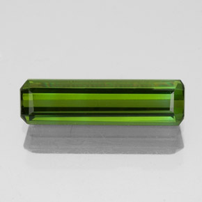dunkelgrün Turmalin Edelstein - 1.1ct Oktagon facettiert (ID: 349689)