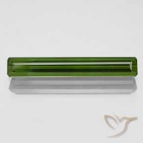1.83ct Natural Dark Green Tourmaline, Emerald Cut, VVS-VS