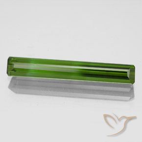 1.83 ct Green Tourmaline Stone, Natural Tourmaline in Octagon Facet Shape for Sale