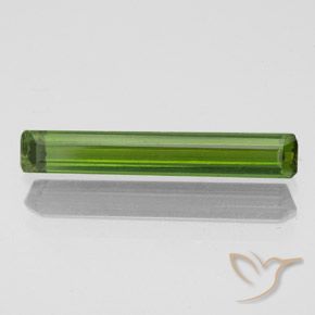1.00ct Natural Seaweed Green Tourmaline, Emerald Cut, VS