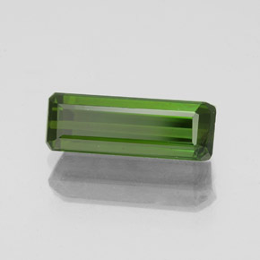 1.43 ct Green Tourmaline Stone, Natural Tourmaline in Octagon Facet Shape for Sale