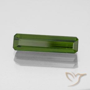 1.97 ct Green Tourmaline Stone, Natural Tourmaline in Octagon Facet Shape for Sale