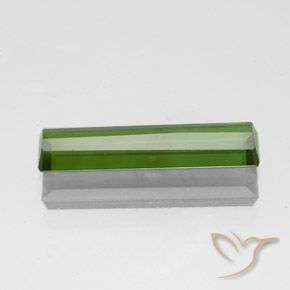 Tourmaline Gemstone in 14.5 x 3.4 mm Size for Sale, Tourmaline Stone in Seaweed Green Color