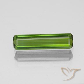 1.10ct Natural Dark Green Tourmaline, Emerald Cut, VS