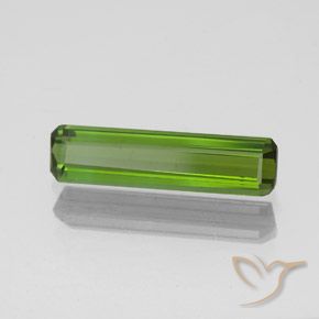 1.10 ct Green Tourmaline Stone, Natural Tourmaline in Octagon Facet Shape for Sale