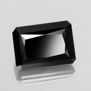 18.35 ct Black Tourmaline Stone, Natural Tourmaline in Octagon / Scissor Cut Shape for Sale