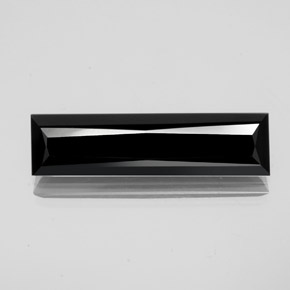 11.68 ct Black Tourmaline Gemstone, Tourmaline Gem in Baguette / Scissor Cut Shape for Sale.