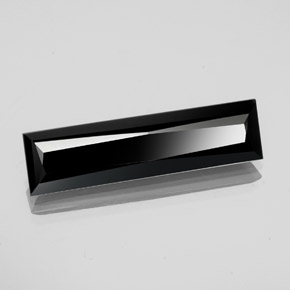 11.68 ct Black Tourmaline Stone, Natural Tourmaline in Baguette / Scissor Cut Shape for Sale