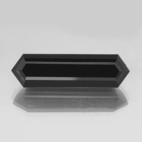 45.45 ct Black Tourmaline Gemstone, Tourmaline Gem in Hexagon Cut Shape for Sale.