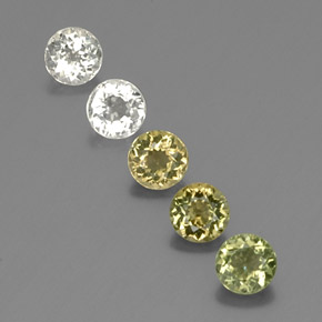 1.88 ct Multicolor Tourmaline Gemstone, Tourmaline Gem in Round Facet Shape for Sale.
