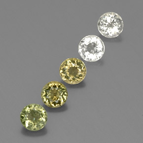 1.88 ct Multicolor Tourmaline Stone, Natural Tourmaline in Round Facet Shape for Sale