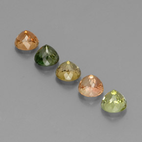 Tourmaline Gemstone in 5 mm (calibrated) Size for Sale, Tourmaline Stone in Multicolor Color