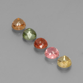Tourmaline Gemstone in 5 mm (calibrated) Size for Sale, Tourmaline Stone in Multicolor Color