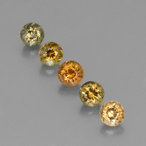 2.59 ct Multicolor Tourmaline Gemstone, Tourmaline Gem in Round Facet Shape for Sale.