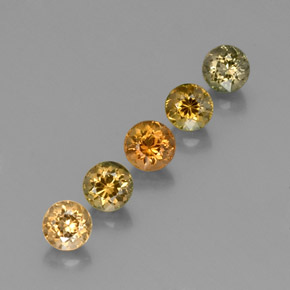 2.59 ct Multicolor Tourmaline Stone, Natural Tourmaline in Round Facet Shape for Sale