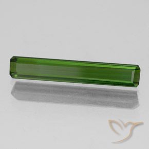 1.37 ct Green Tourmaline Stone, Natural Tourmaline in Octagon Facet Shape for Sale