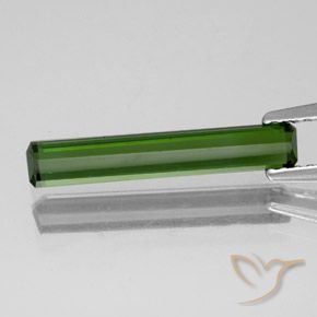 Tourmaline Gemstone in 17.3 x 3 mm Size for Sale, Tourmaline Stone in Deep Green Color