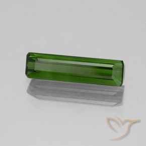 1.47 ct Green Tourmaline Stone, Natural Tourmaline in Octagon Facet Shape for Sale
