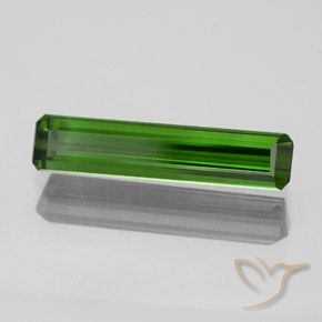 1.73 ct Green Tourmaline Stone, Natural Tourmaline in Octagon Facet Shape for Sale