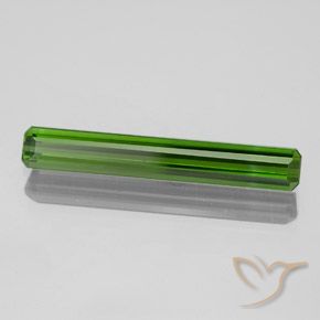 1.40 ct Green Tourmaline Stone, Natural Tourmaline in Octagon Facet Shape for Sale