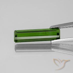 Tourmaline Gemstone in 12.7 x 3.6 mm Size for Sale, Tourmaline Stone in Medium-Dark Green Color