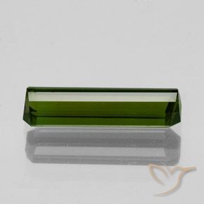 Tourmaline Gemstone in 12.6 x 3.6 mm Size for Sale, Tourmaline Stone in Dark Green Color