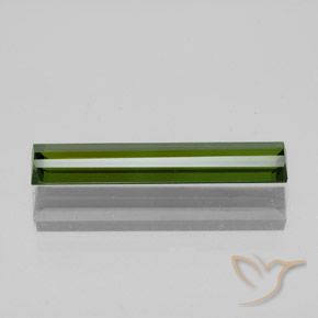 Tourmaline Gemstone in 17 x 3.6 mm Size for Sale, Tourmaline Stone in Medium Green Color