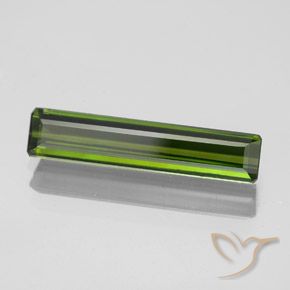 1.73 ct Green Tourmaline Stone, Natural Tourmaline in Octagon Facet Shape for Sale