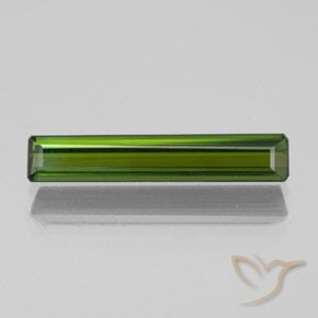 1.47ct Natural Dark Green Tourmaline, Emerald Cut, VVS-VS