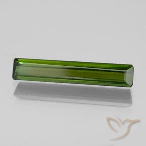 1.47 ct Green Tourmaline Stone, Natural Tourmaline in Octagon Facet Shape for Sale