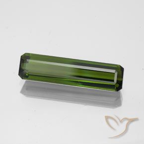 1.83 ct Green Tourmaline Stone, Natural Tourmaline in Octagon Facet Shape for Sale