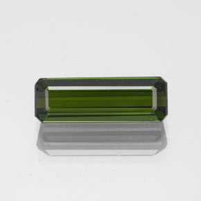 1.91 ct Green Tourmaline Gemstone, Tourmaline Gem in Octagon Facet Shape for Sale.