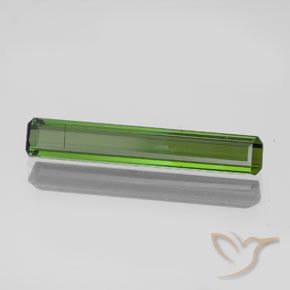 1.47 ct Green Tourmaline Stone, Natural Tourmaline in Octagon Facet Shape for Sale