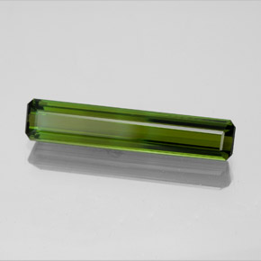 1.93 ct Green Tourmaline Stone, Natural Tourmaline in Octagon Facet Shape for Sale