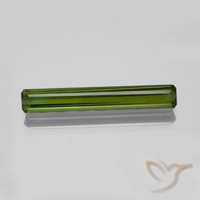 1.96ct Natural Medium-Dark Green Tourmaline, Emerald Cut, VVS-VS