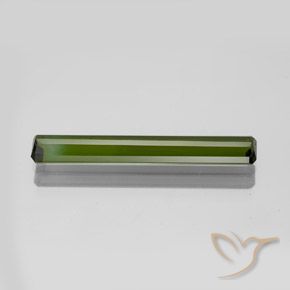 Tourmaline Gemstone in 22.3 x 3.5 mm Size for Sale, Tourmaline Stone in Medium-Dark Green Color
