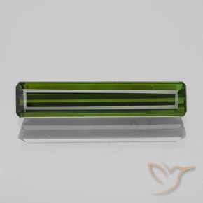 1.90ct Natural Dark Green Tourmaline, Emerald Cut, VS